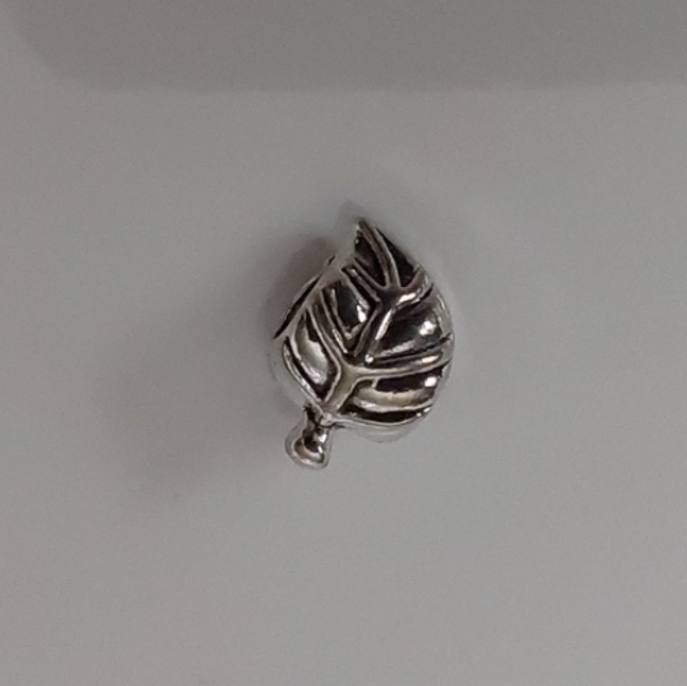 Leaf Charm for European Style Bracelets Fits Pandora Systems